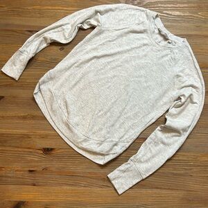 Athleta Light Heather Gray Sweatshirt